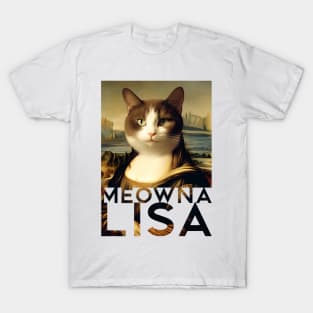 Mona Lisa Cat Tee T-Shirt